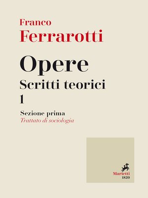 cover image of Opere. Scritti Teorici 1